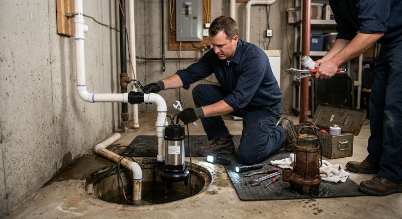 Basement Sump Pump Service in Providence, RI