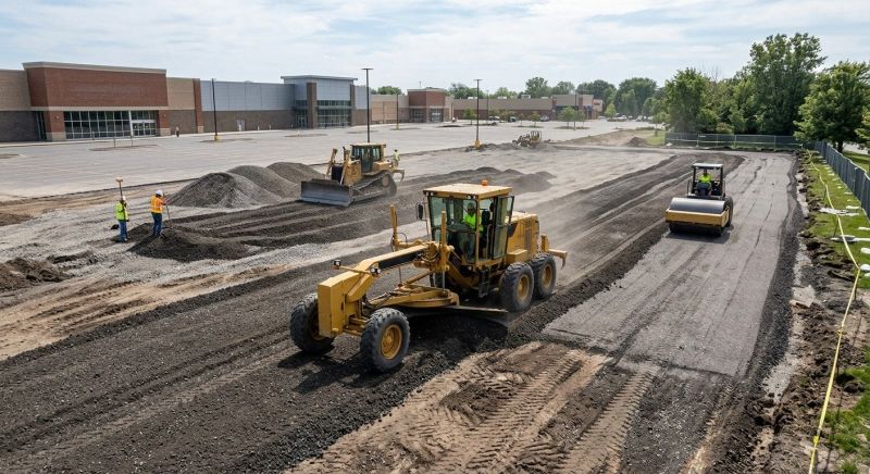 Parking Lot Excavation in Katy, TX