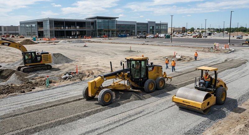Parking Lot Gravel Repair in Conroe, TX